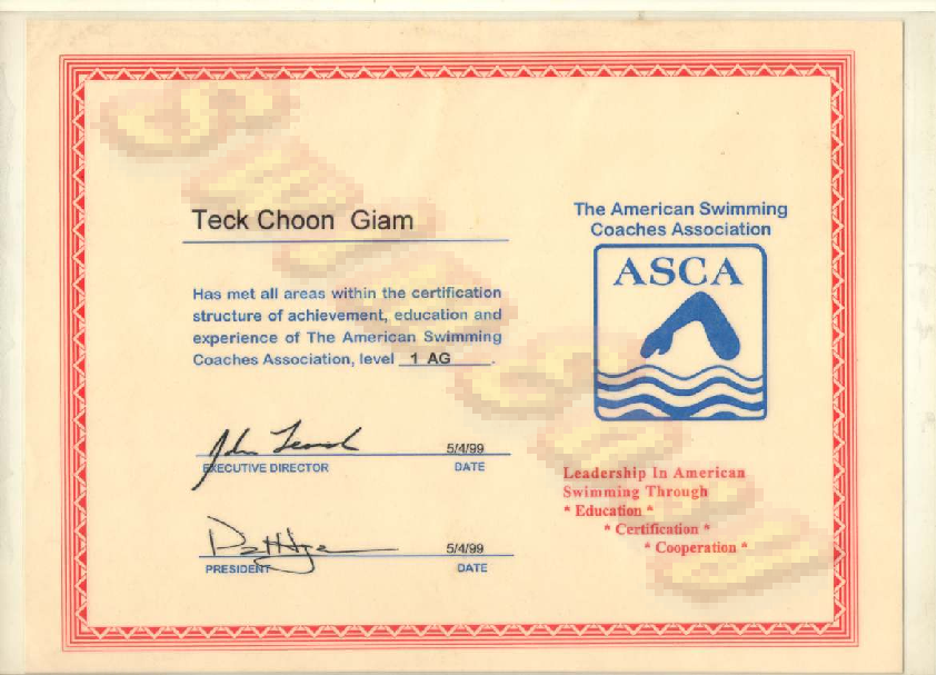 ASCA Level 1 AG